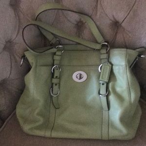 COACH Soft Green Bag Medium sized